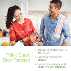 Label detail of Irwin Naturals Healthy Brain showing key ingredients