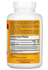 Close-up of colon cleanse capsules highlighting a high-fiber proprietary blend for daily use.