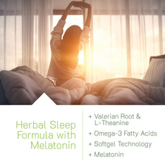 Irwin Naturals Power to Sleep PM label detail highlights calming ingredients.