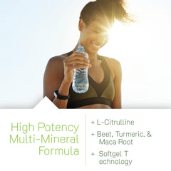 Irwin Naturals Quick Energy Red capsules close-up illustrating a nutrient-dense wellness formula
