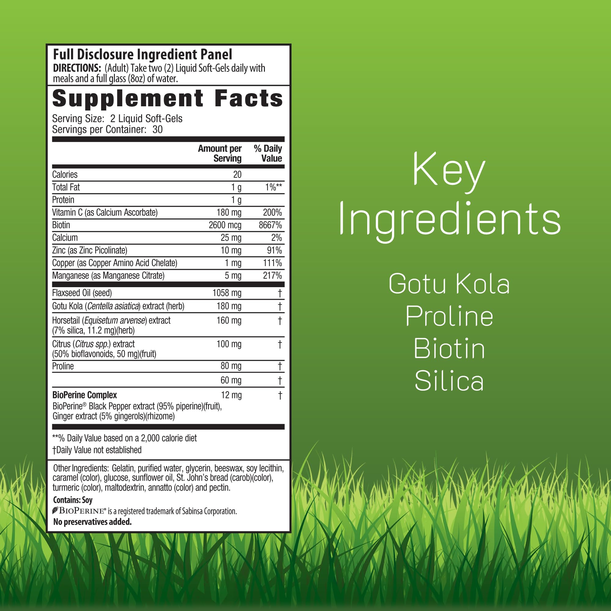 Close-up of Irwin Naturals softgels highlights easy-to-swallow capsules for daily use