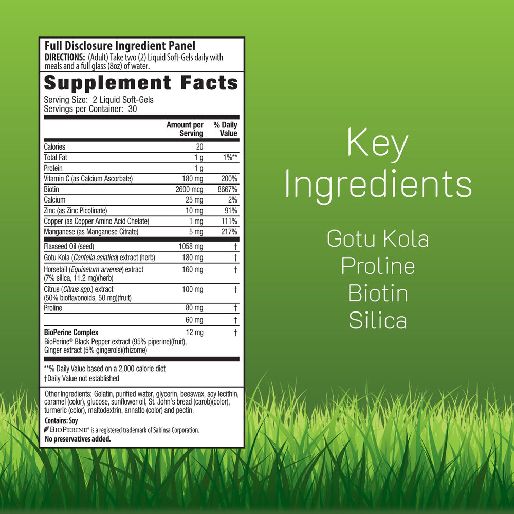 Close-up of Irwin Naturals softgels highlights easy-to-swallow capsules for daily use