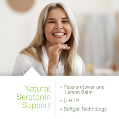 Irwin Naturals Sunny Mood label closeup featuring 5-HTP and supporting nutrients