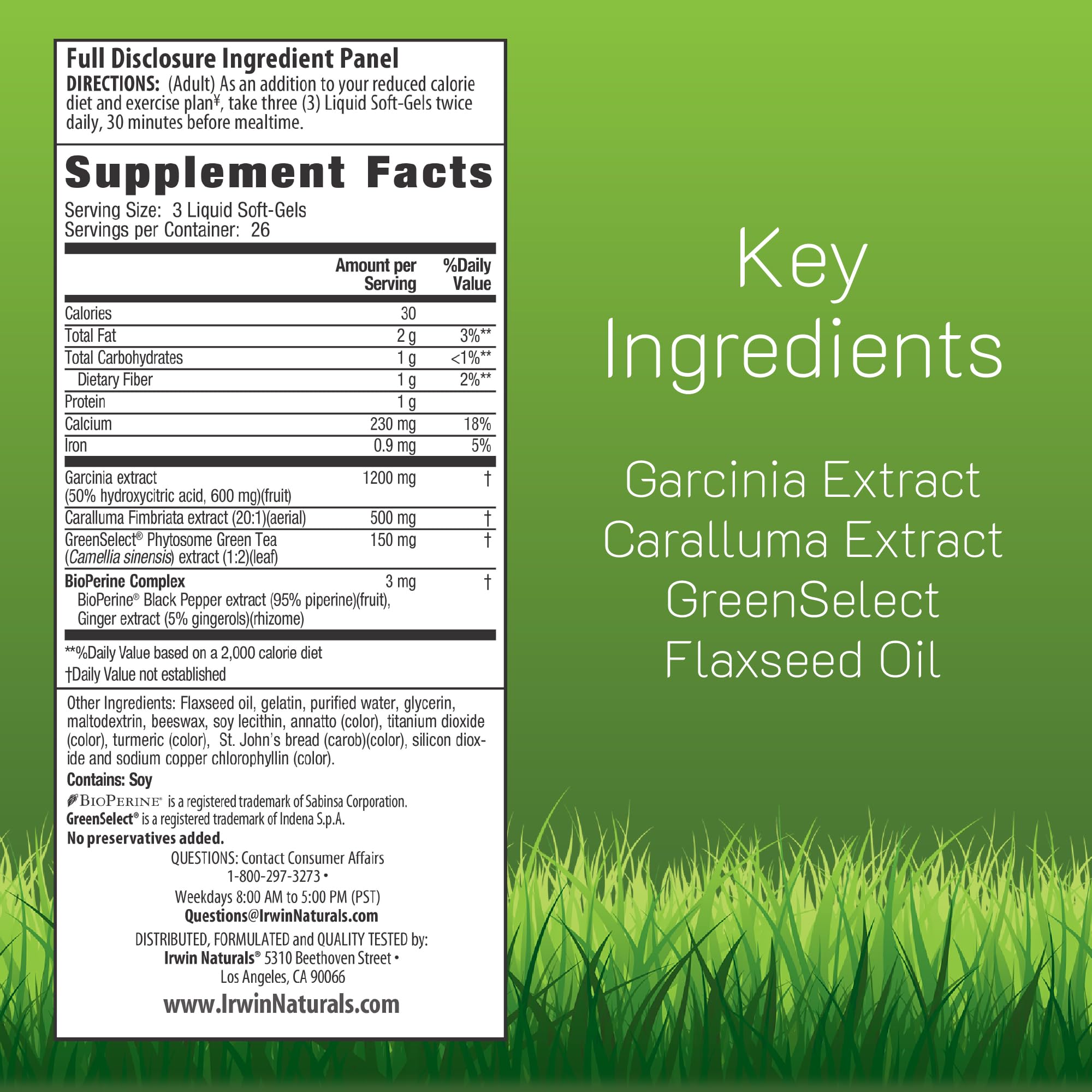 Close-up of Irwin Naturals Triple-Diet Max Accelerator label showing quality and potency