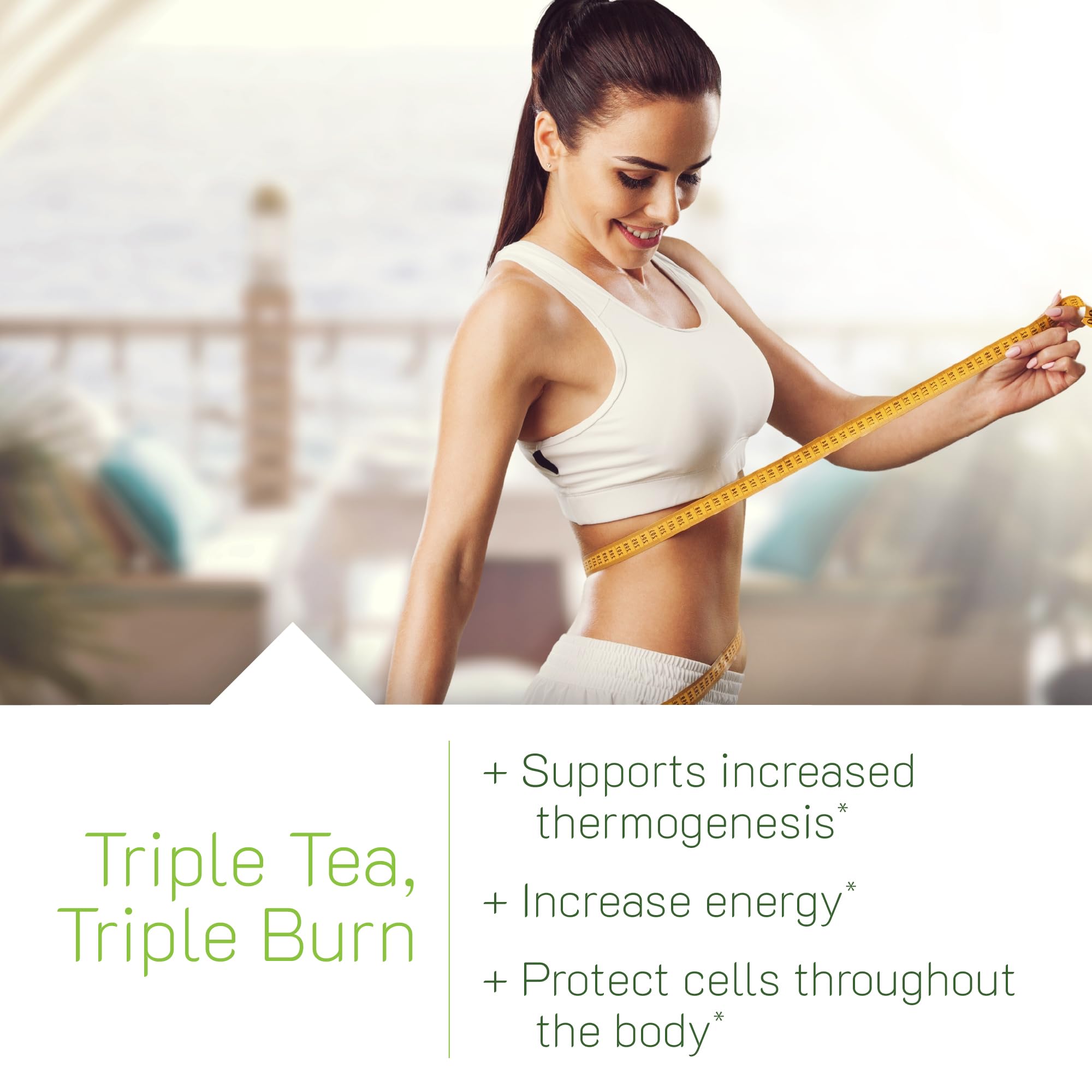 Irwin Naturals Triple-Tea capsules closeup for easy daily supplementation