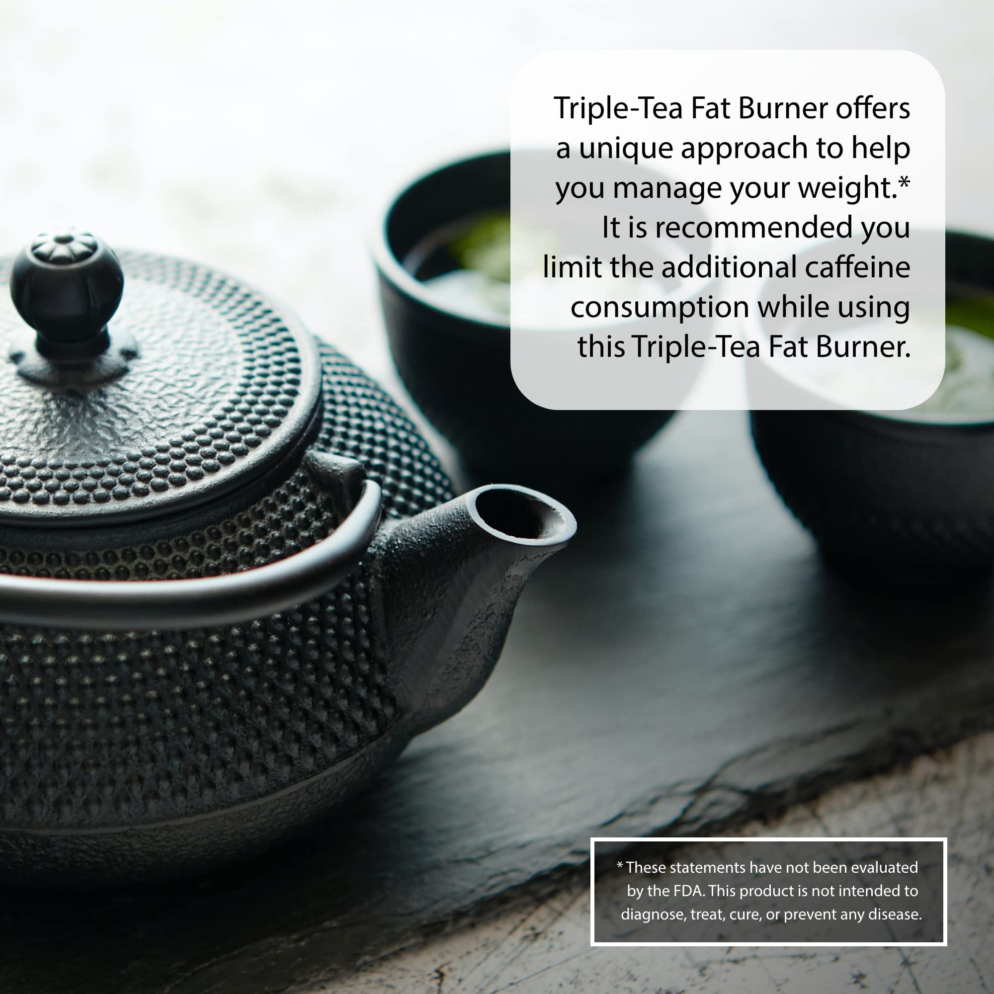Irwin Naturals triple tea capsules shown for everyday use.