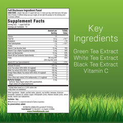 Irwin Naturals Triple-Tea fat burner label showing ingredients and dosage for informed use