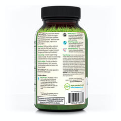 Irwin Naturals fat burner packaging highlighting triple tea blend and bottle design.