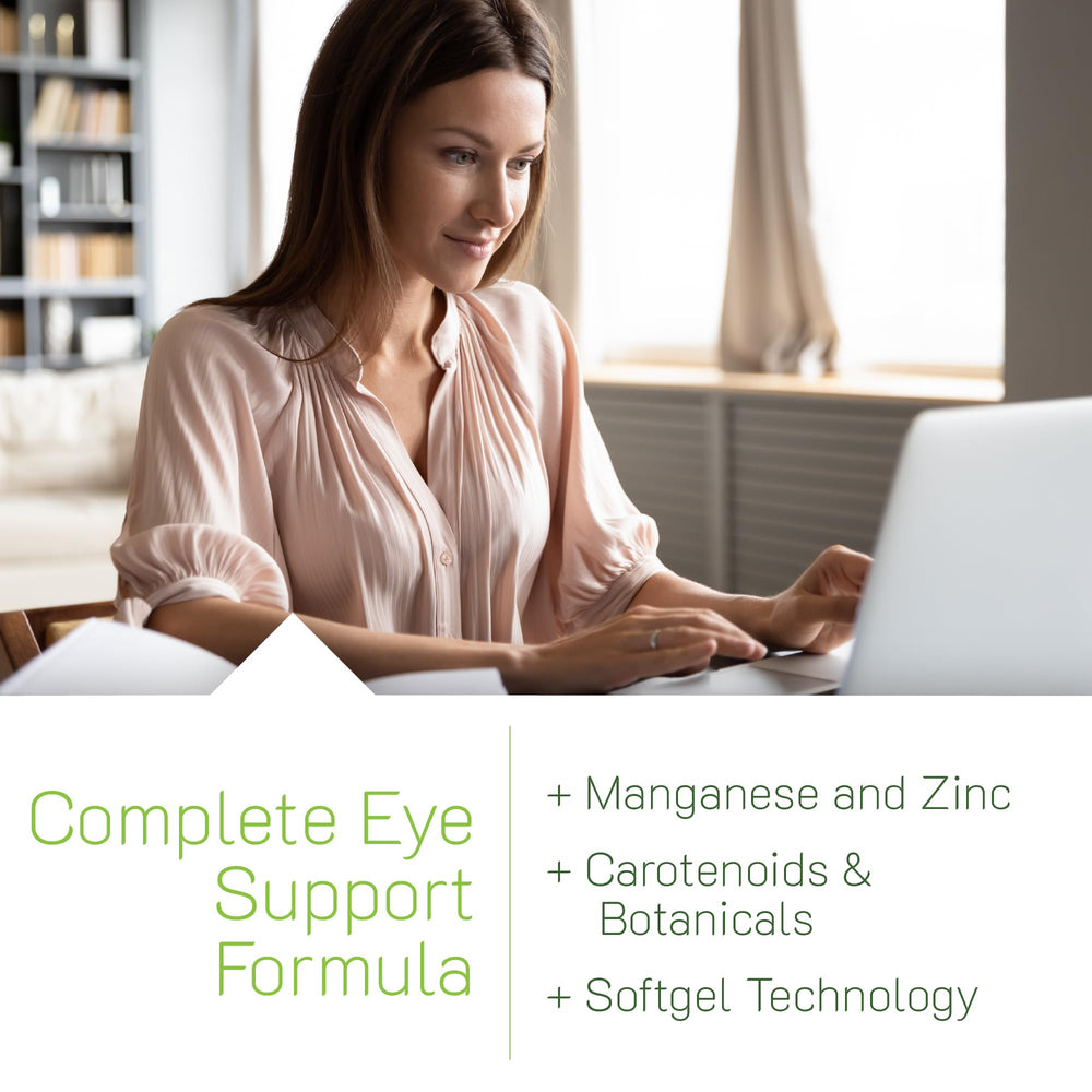 Irwin Naturals Vision Sharp bottle back notes zinc and manganese for connective tissue.