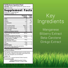 Close-up of Vision Sharp softgels showing easy-to-swallow capsules
