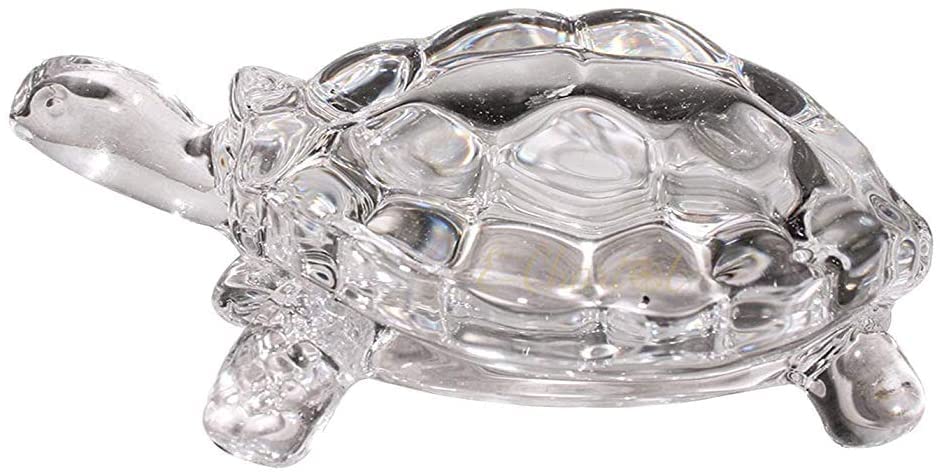 IS4A 3-inch crystal turtle suits both modern and traditional interiors.