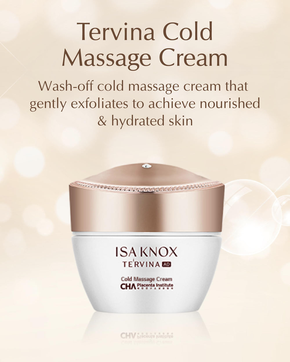 Isa Knox Tervina cream texture during application demonstrates transformation