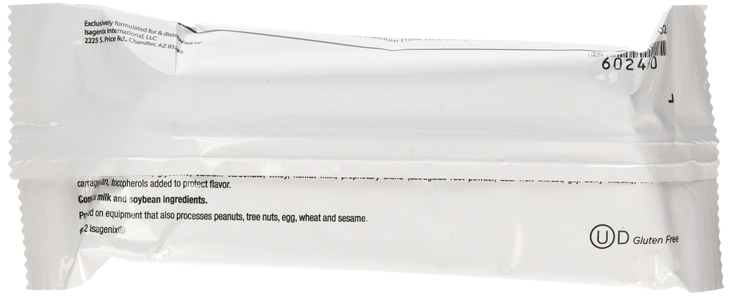 Close-up of Isagenix Chocolate Decadence Bar, rich flavor for on-the-go meals.