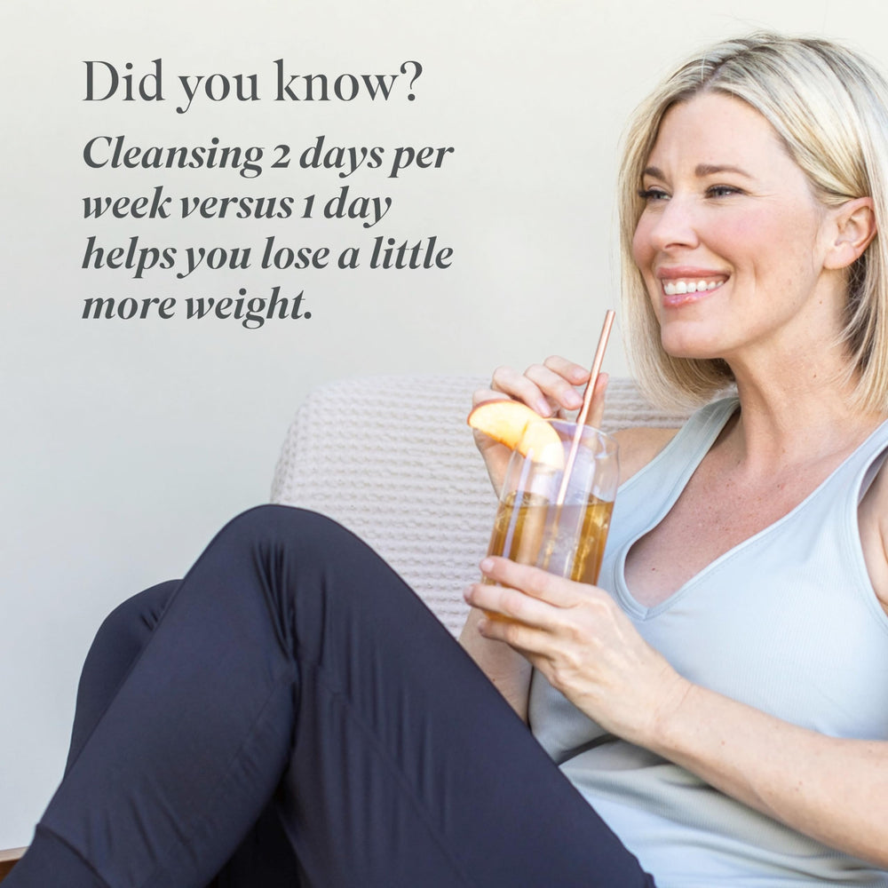 Isagenix Cleanse for Life peach-mango flavor for refreshing hydration.