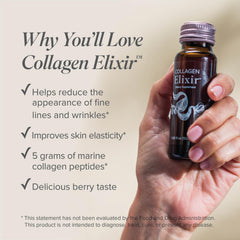 Isagenix Collagen Elixir Wild Berry label details for clean formula
