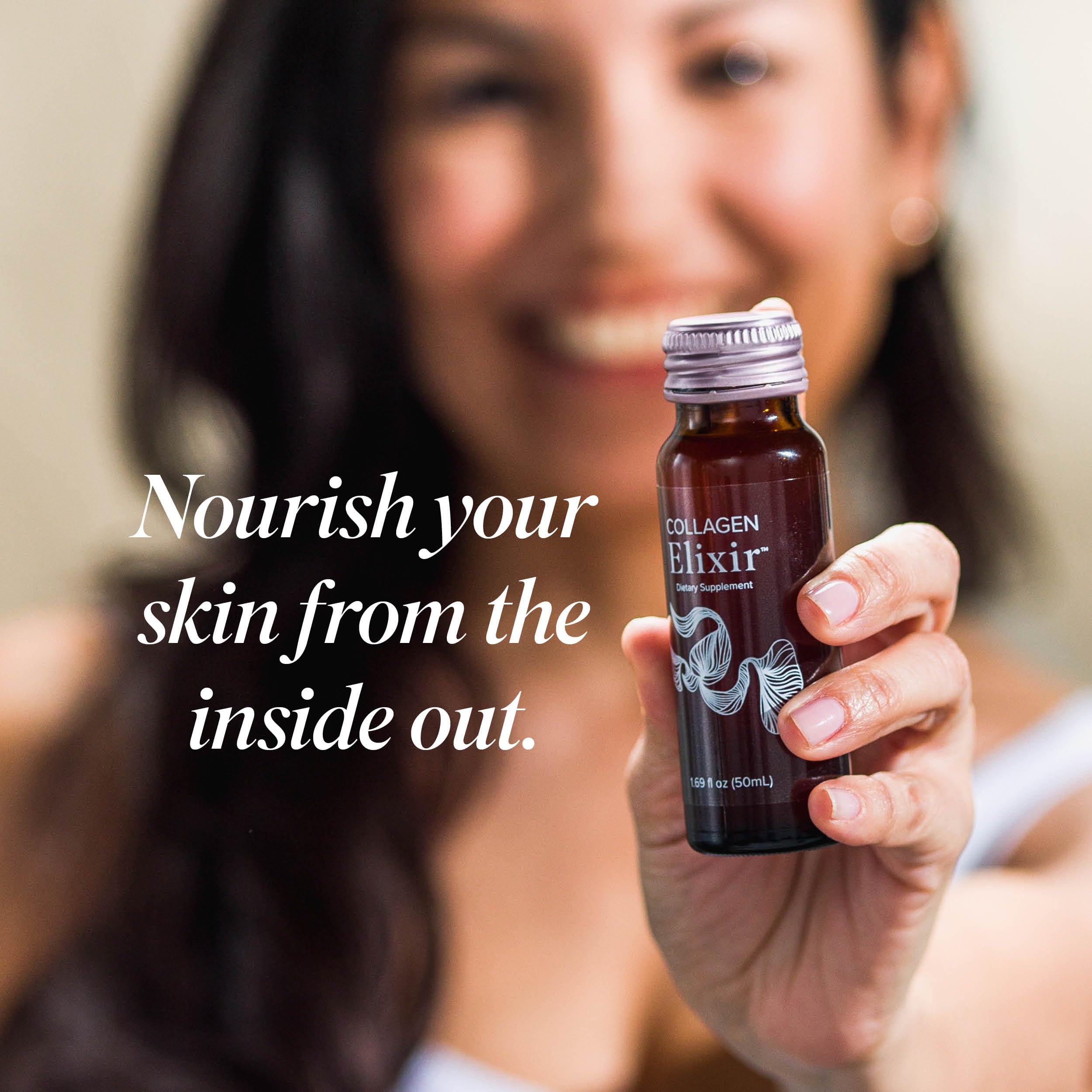 Isagenix Collagen Elixir Wild Berry shelf display ready for routines