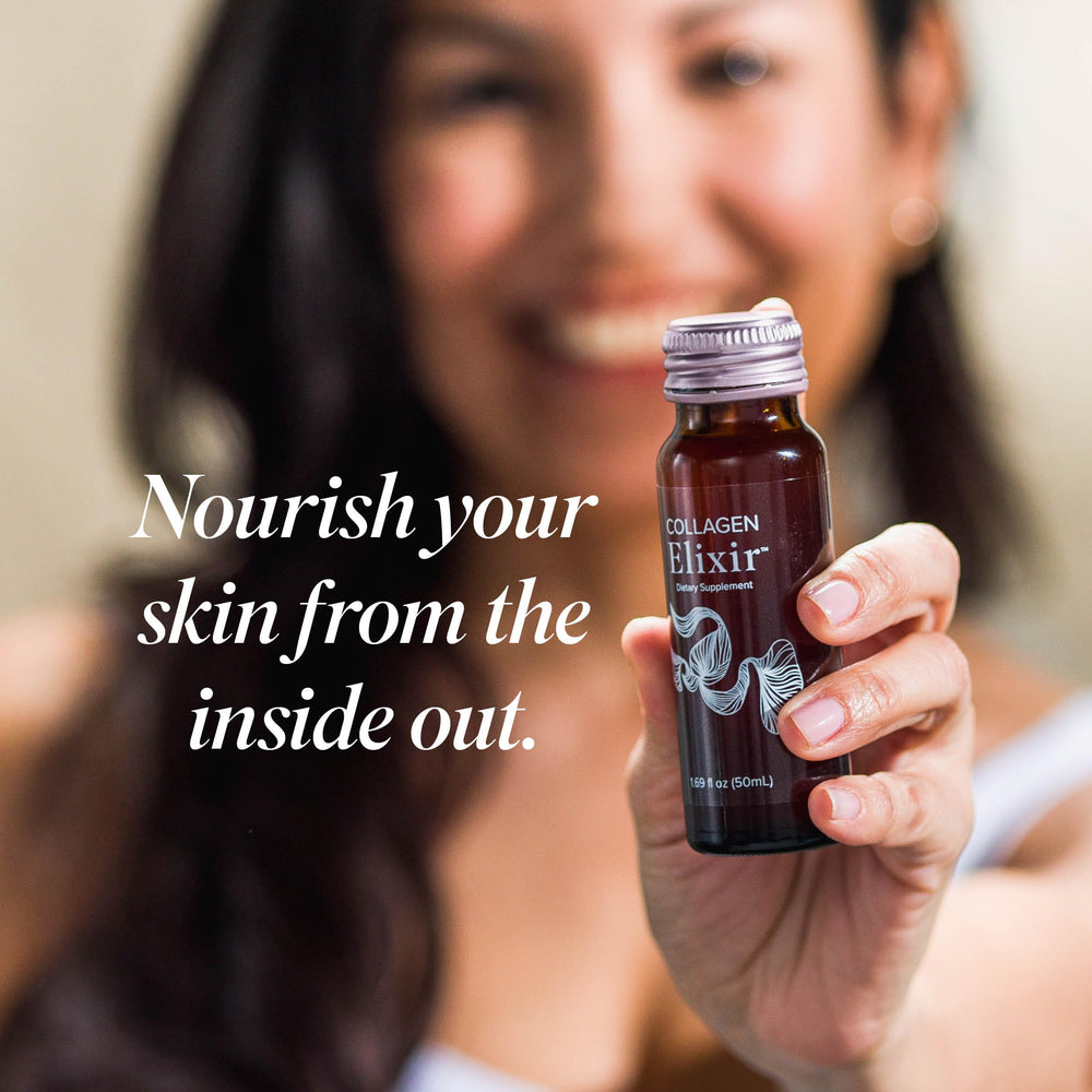 Isagenix Collagen Elixir Wild Berry shelf display ready for routines