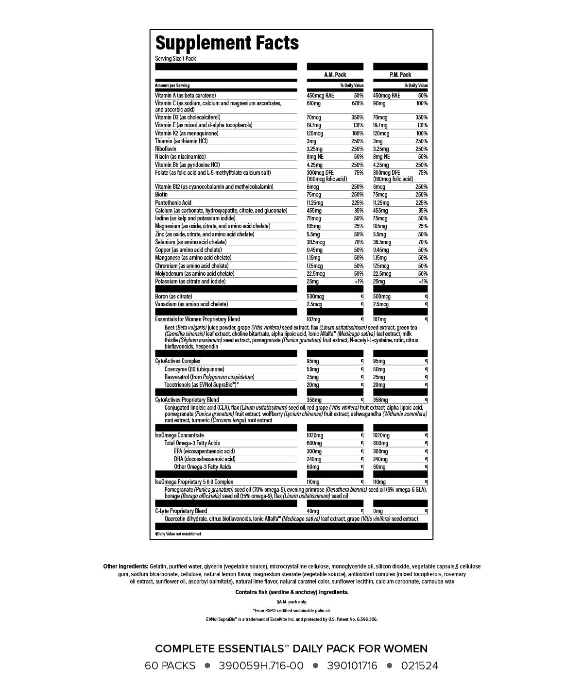 Isagenix Complete Essentials Daily Pack for Women packets opened to show individual servings for daily use.