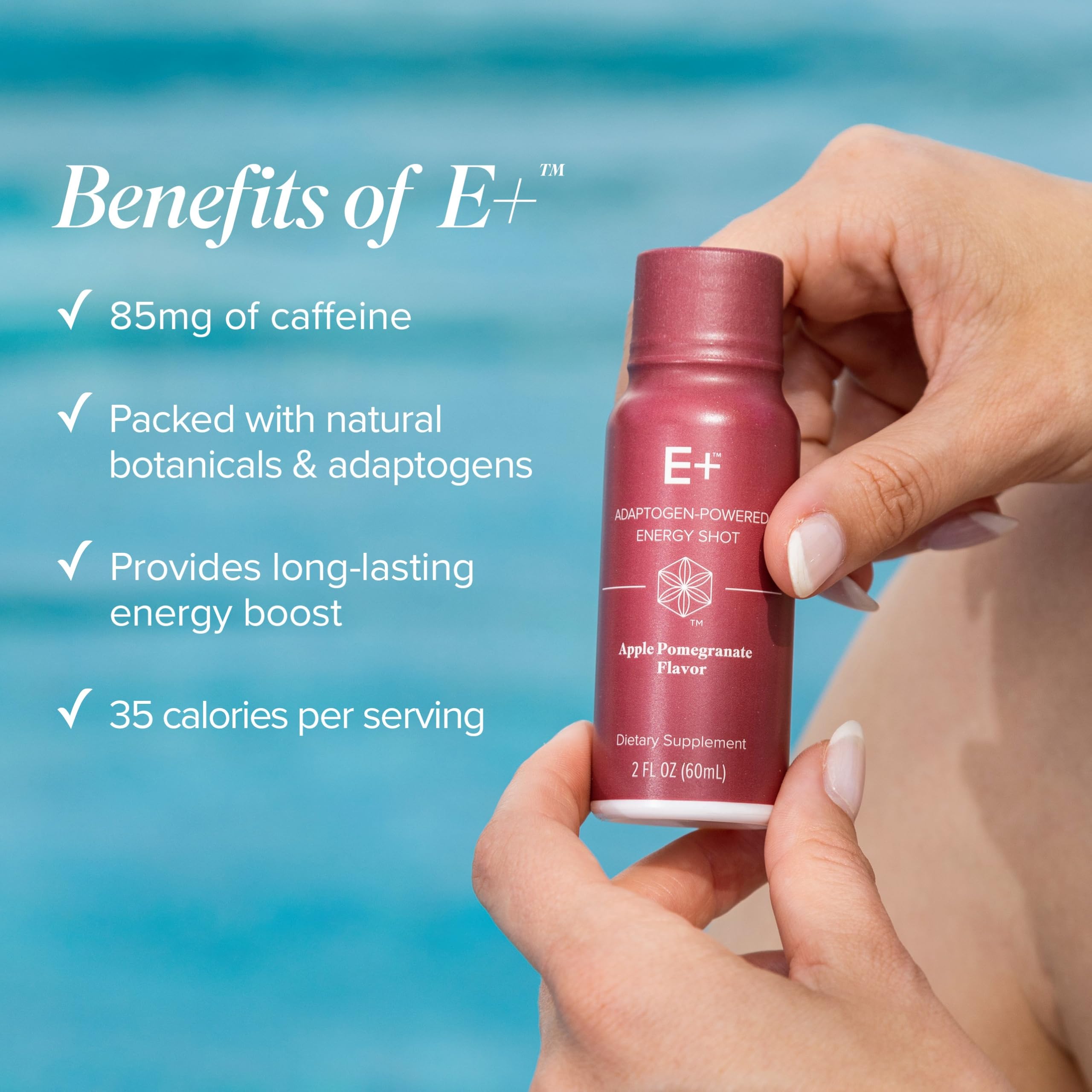 Isagenix E+ Apple Pomegranate label showing allergen-friendly ingredients