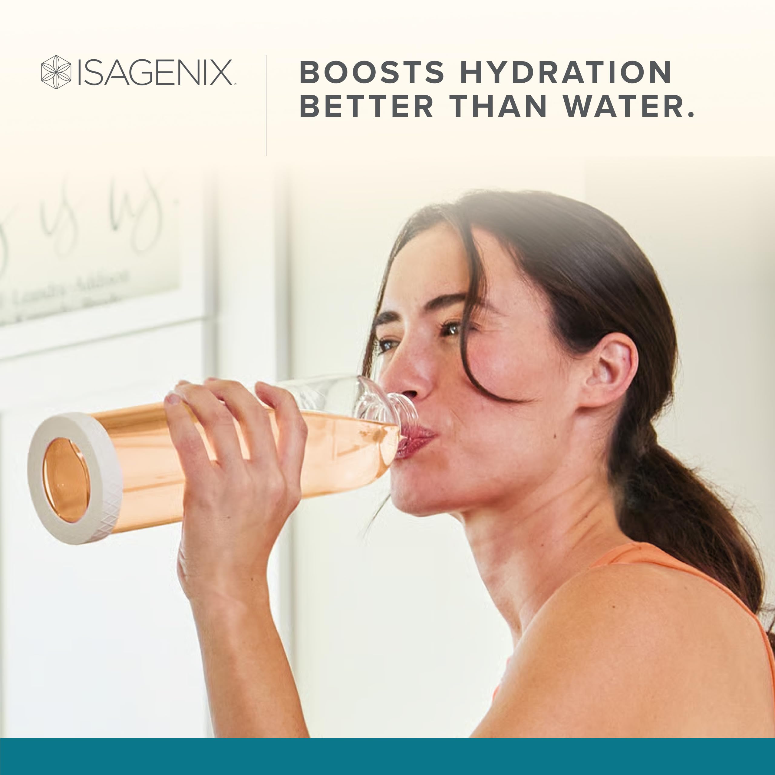 Isagenix Hydrate on-the-go packets ready to mix for fast hydration anywhere.