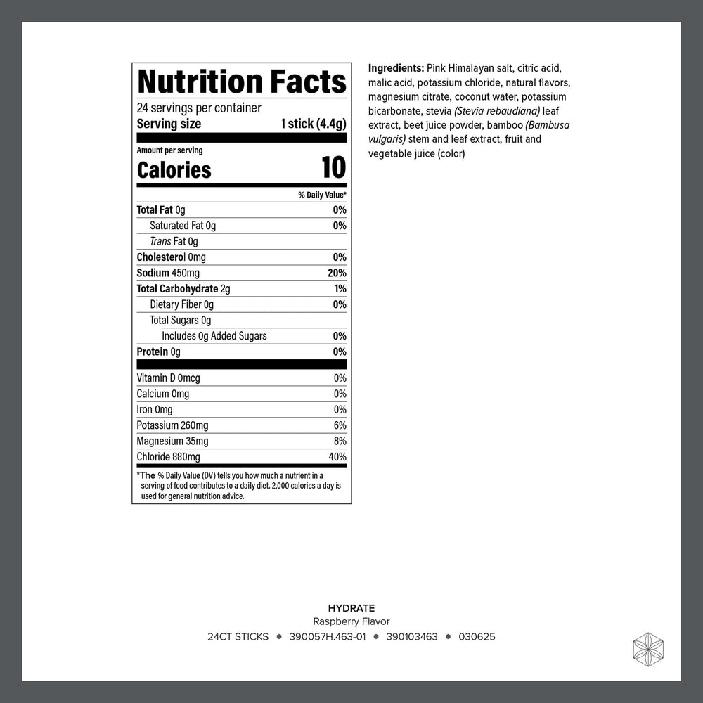 Isagenix Hydrate Orange stick close-up for on-the-go hydration during training.