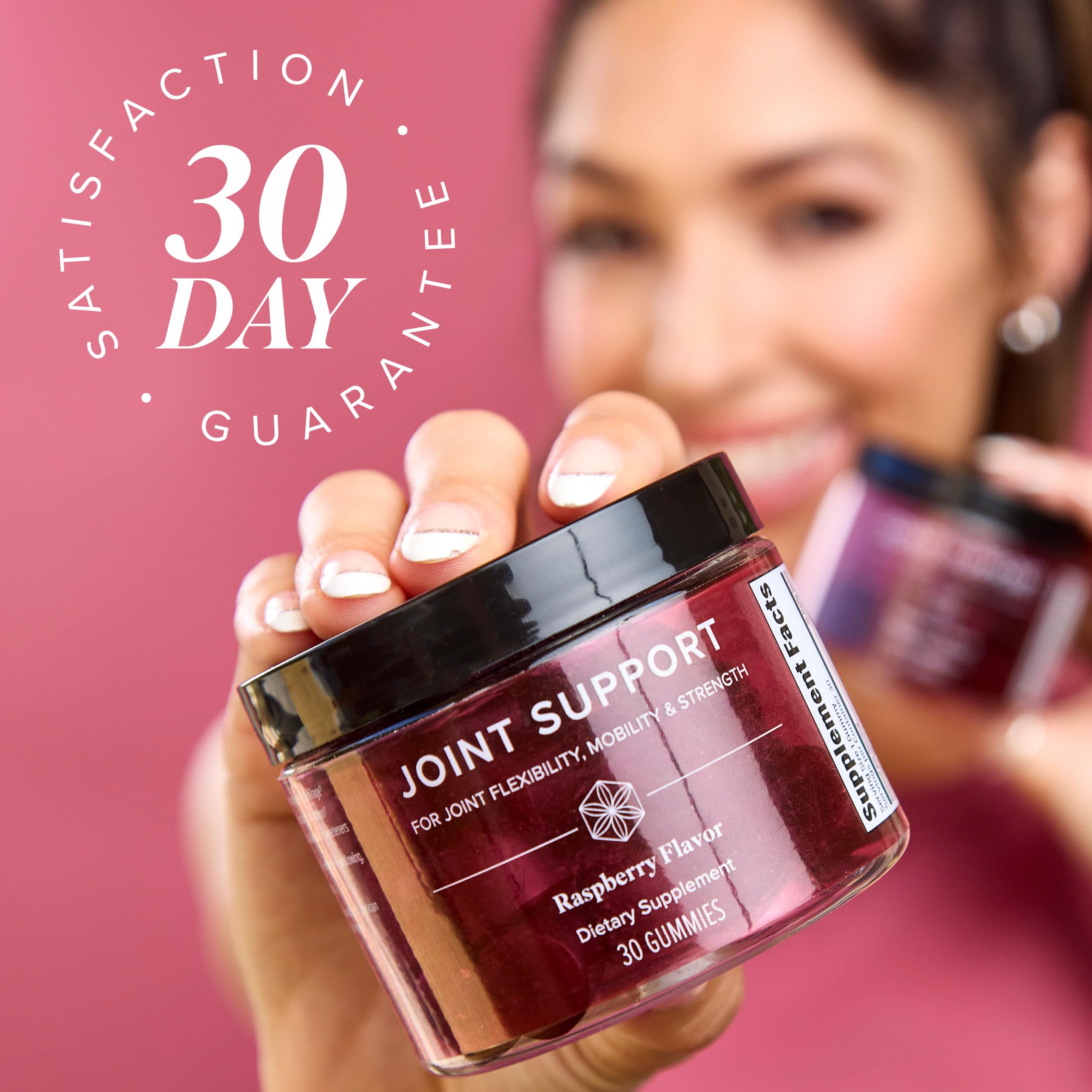 Isagenix Joint Support gummies in hand ready for a quick daily boost.