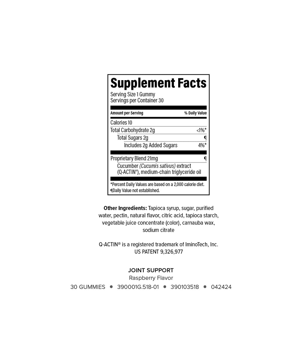 Close-up of Isagenix Joint Support raspberry gummies showing natural color and texture.