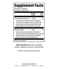Isagenix Natural Accelerator capsules pack highlights natural botanicals