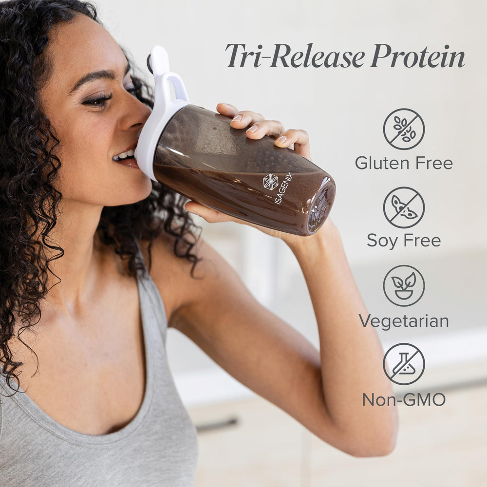 Nutrition label highlights gluten-free and non-GMO attributes.