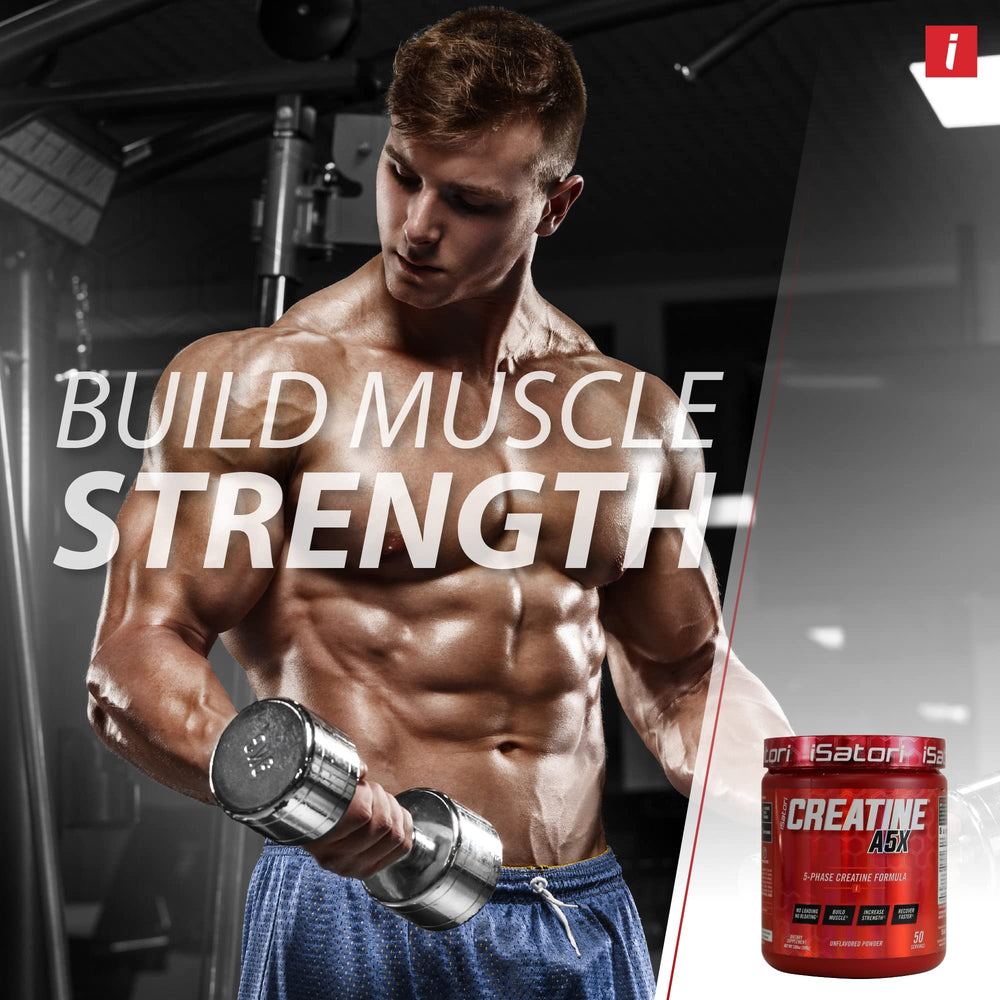 iSatori Creatine A5X serving in water ready to mix