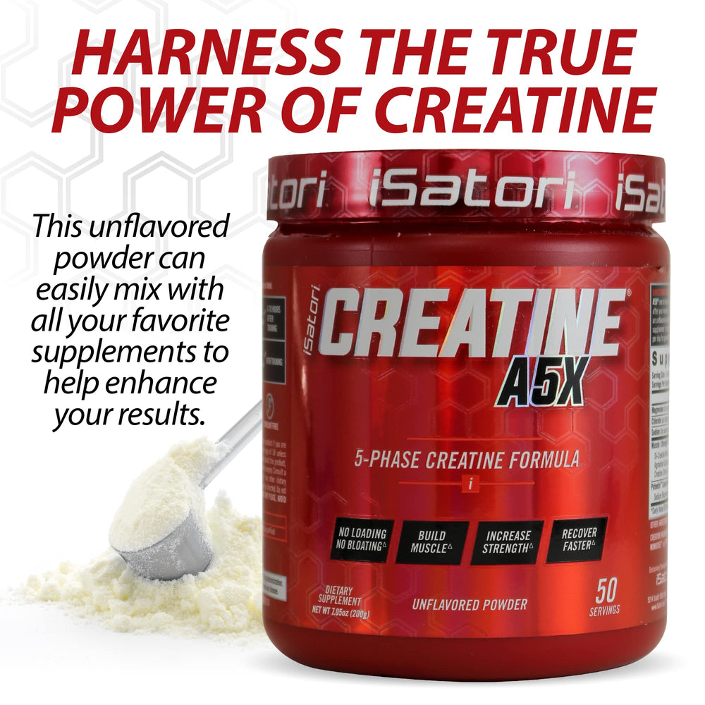 iSatori Creatine A5X stirring with a straw during mixing