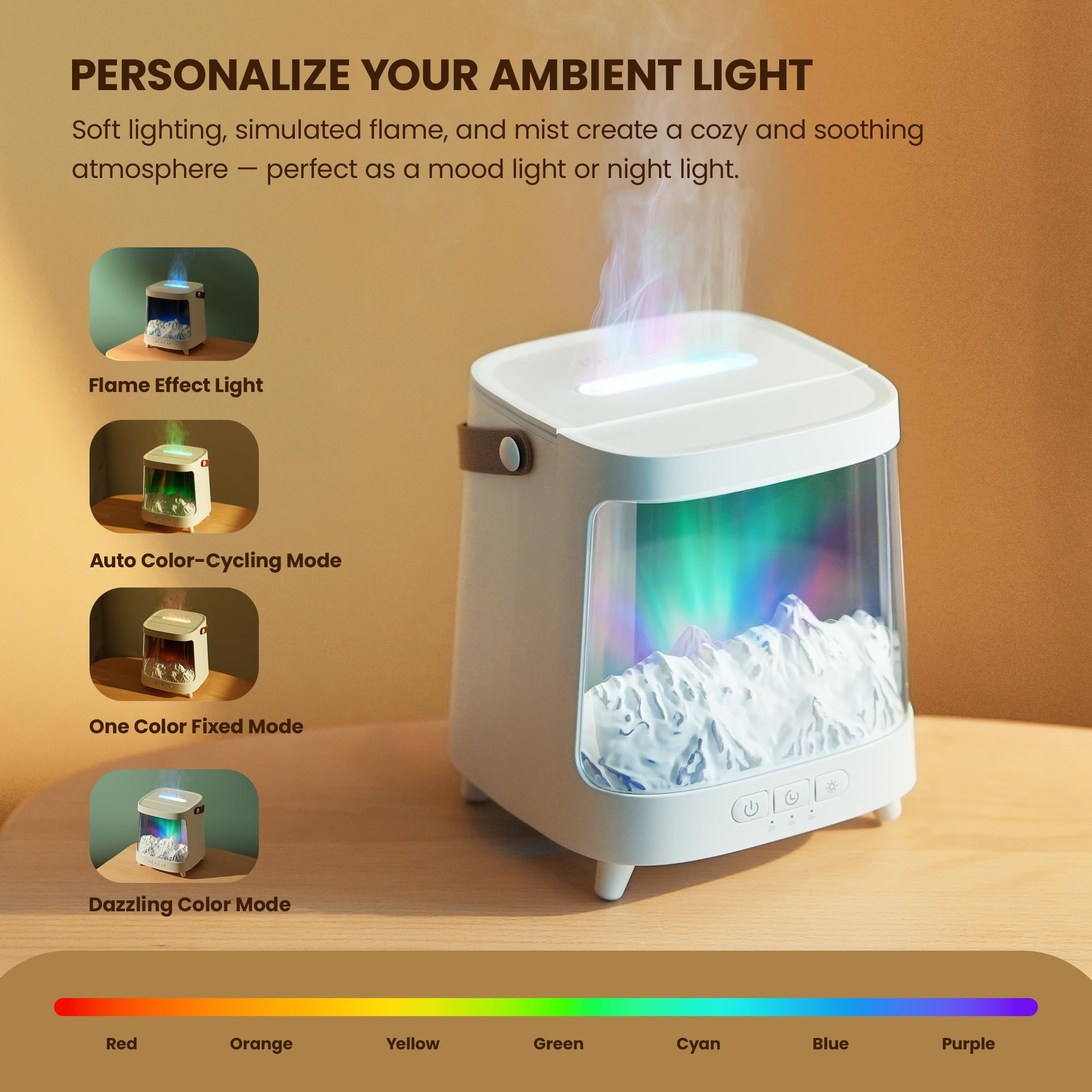 ISIMEE ambient lighting modes for mood lighting in any room