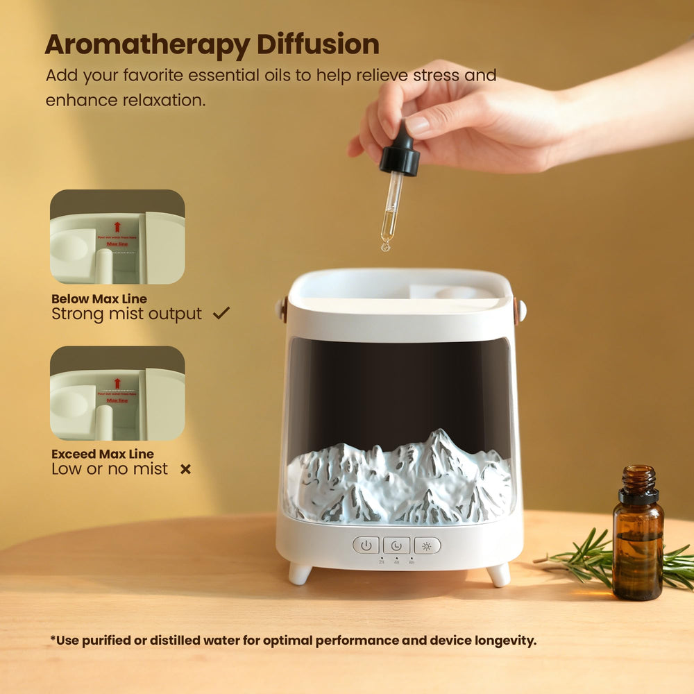 ISIMEE ultrasonic diffuser top-fill 200 ml for mess-free refills