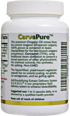 Island Nutrition oregano oil capsules front label showing Spain-grown oregano