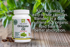 Island Nutrition Spanish grown oregano emphasizes authentic origin and quality.