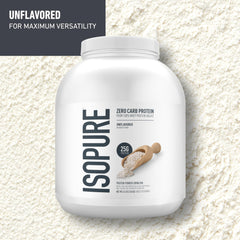 Isopure scoop measures 25g of protein for precise daily intake