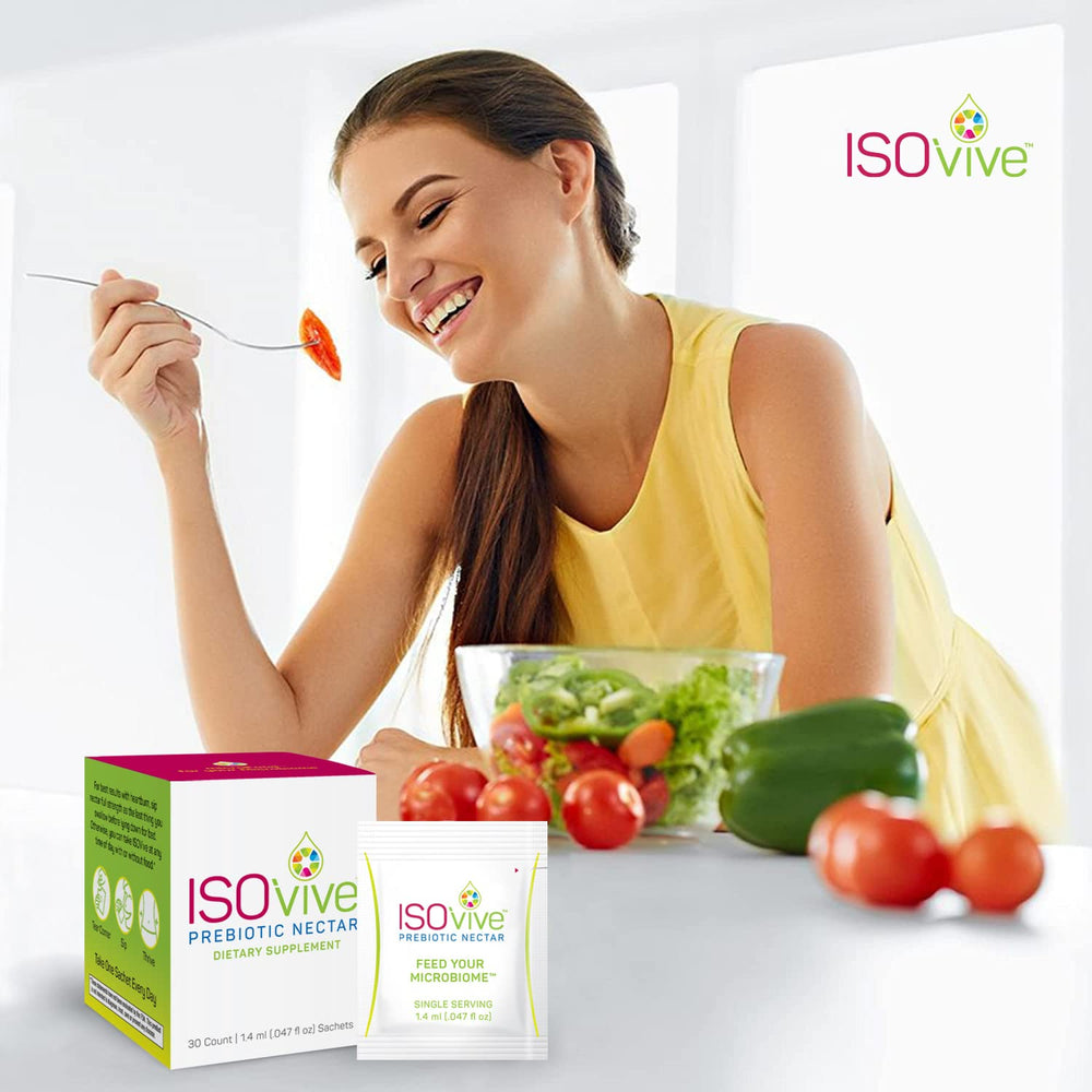 ISOVive 30-day supply packaging shown on a shelf for planning.