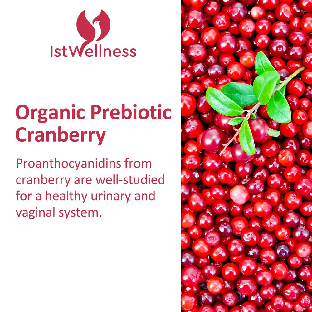 IstWellness Probiotics for Women cranberry powder closeup