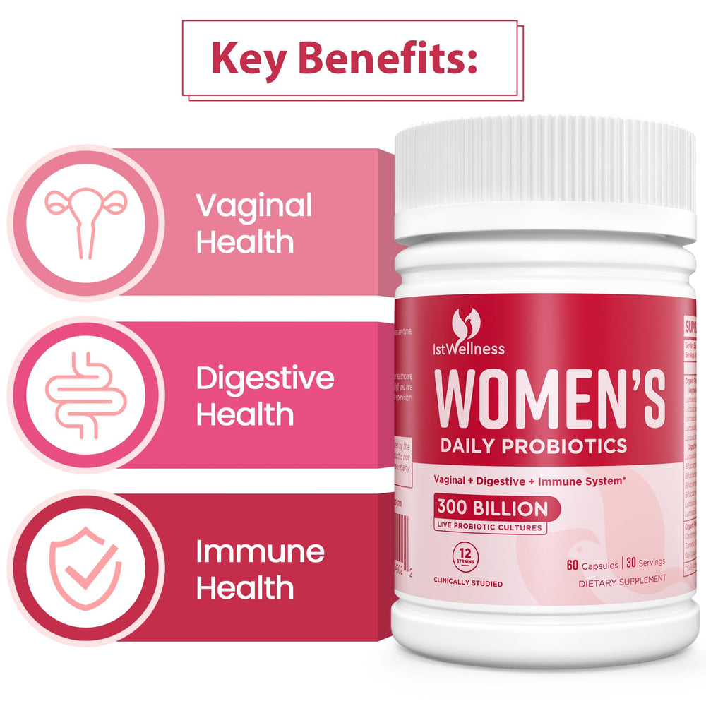 IstWellness Probiotics for Women packaging on shelf