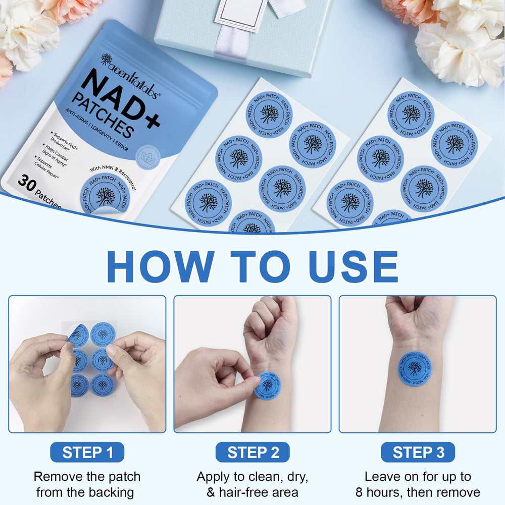 ISUNRISE NAD Patches skin-friendly adhesive suitable for sensitive skin.