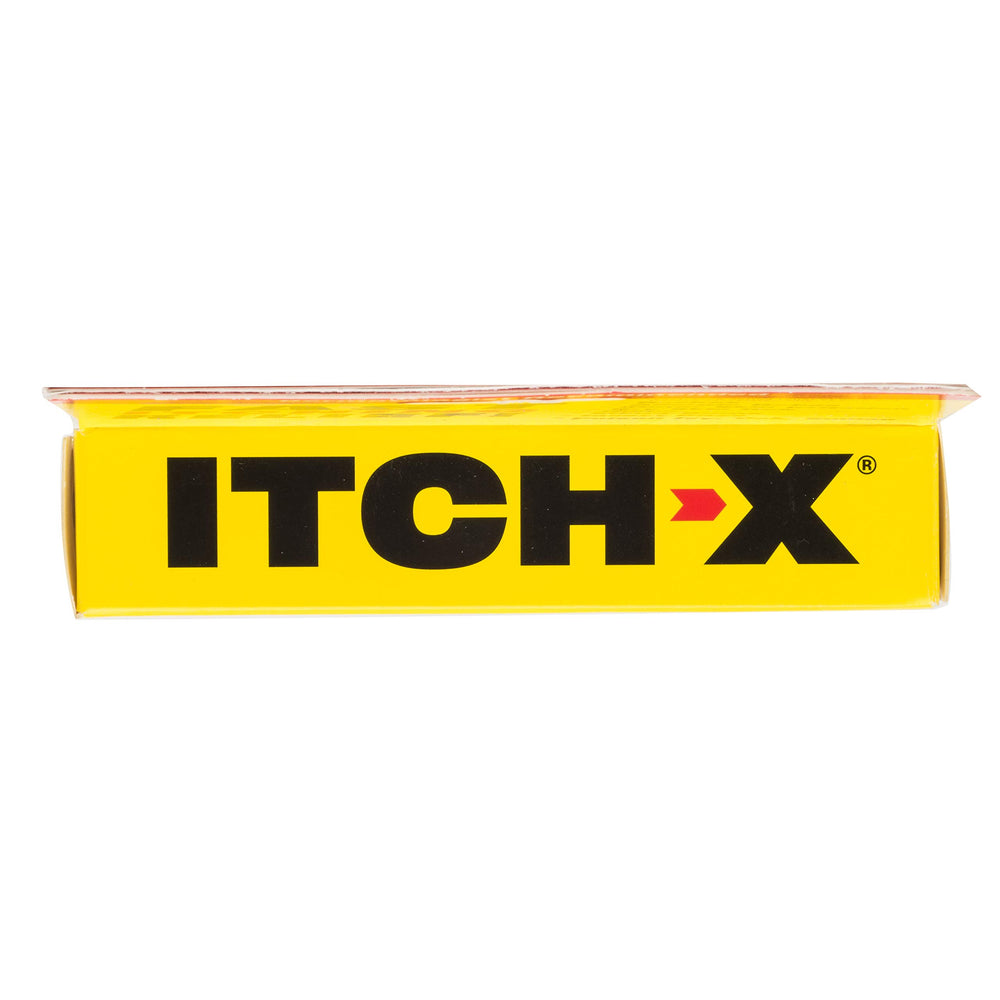 Itch-X gel applied to forearm showing rapid comfort after bite.