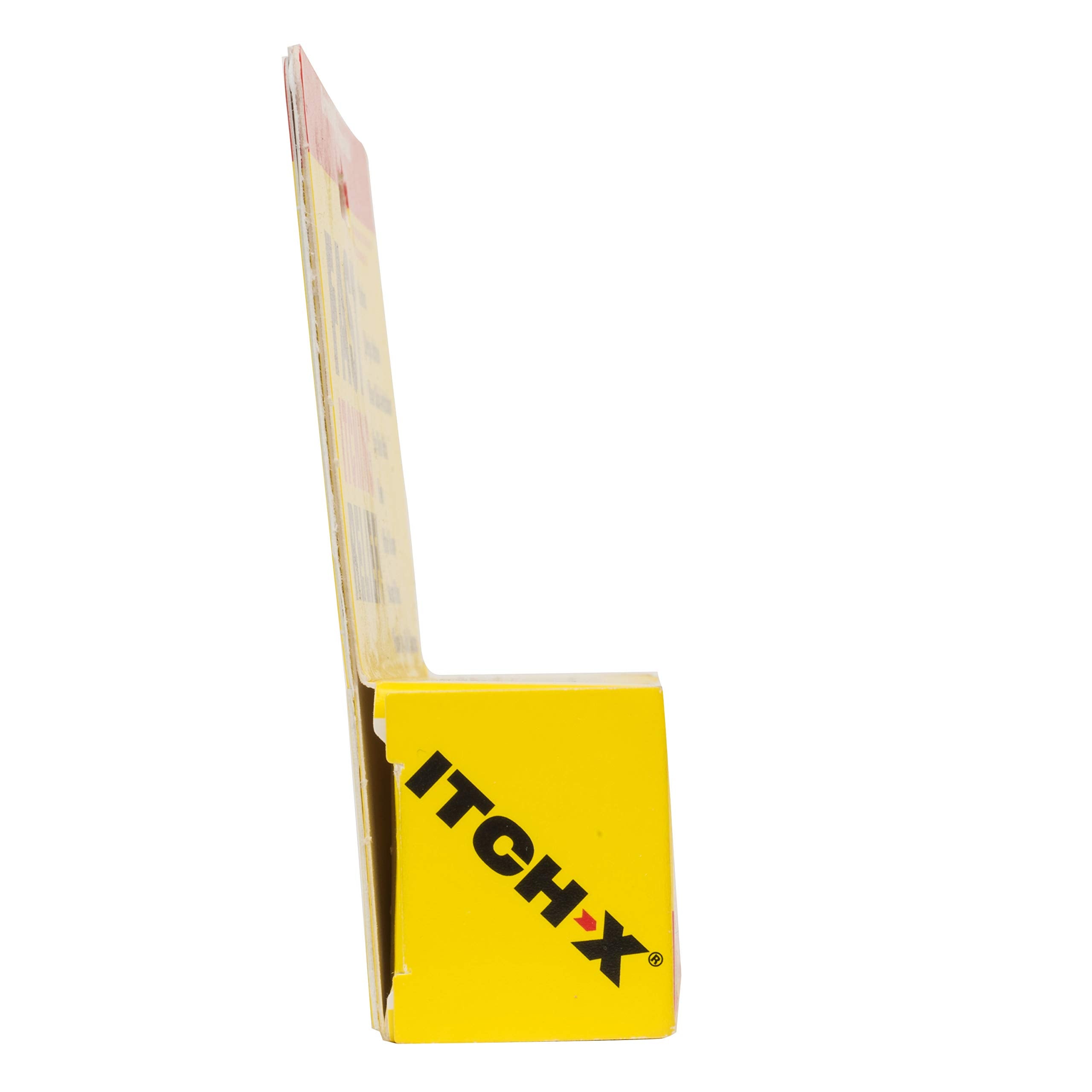 Itch-X pack of four tubes beside product label for easy use.