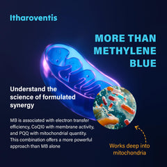 Itharoventis bottle label close-up with clear branding and usage cues