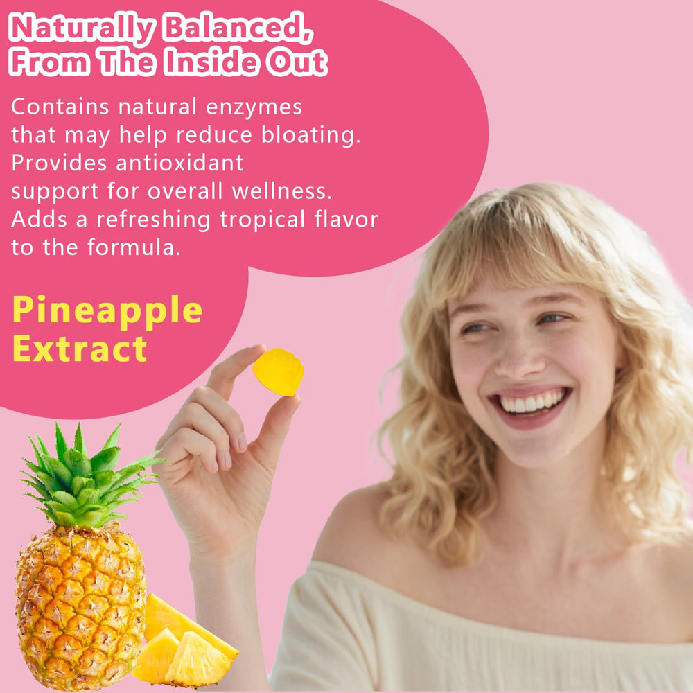 Close-up of Itiban Gummies label highlighting vegan, sugar-free formula for on-the-go care