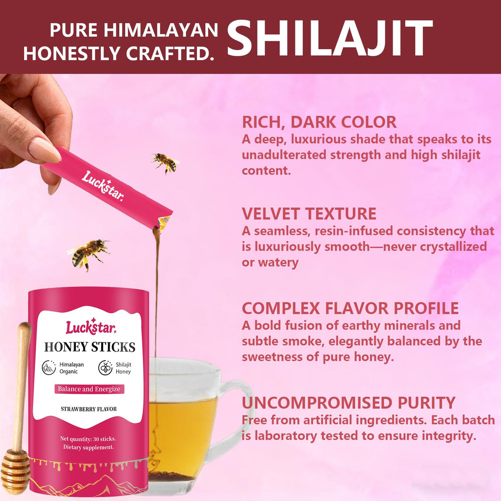 Itiban Himalayan Shilajit Honey Stick dispensing view illustrating mess-free use.