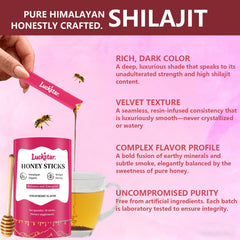 Itiban Himalayan Shilajit Honey Stick dispensing view illustrating mess-free use.