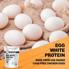 It's Just! Unflavored Egg White Powder bottle suits versatile flavor bases.