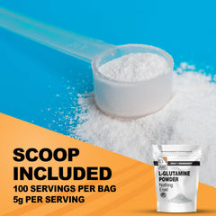 Its Just L-Glutamine 5000 mg serving demonstrates high-potency daily kit.