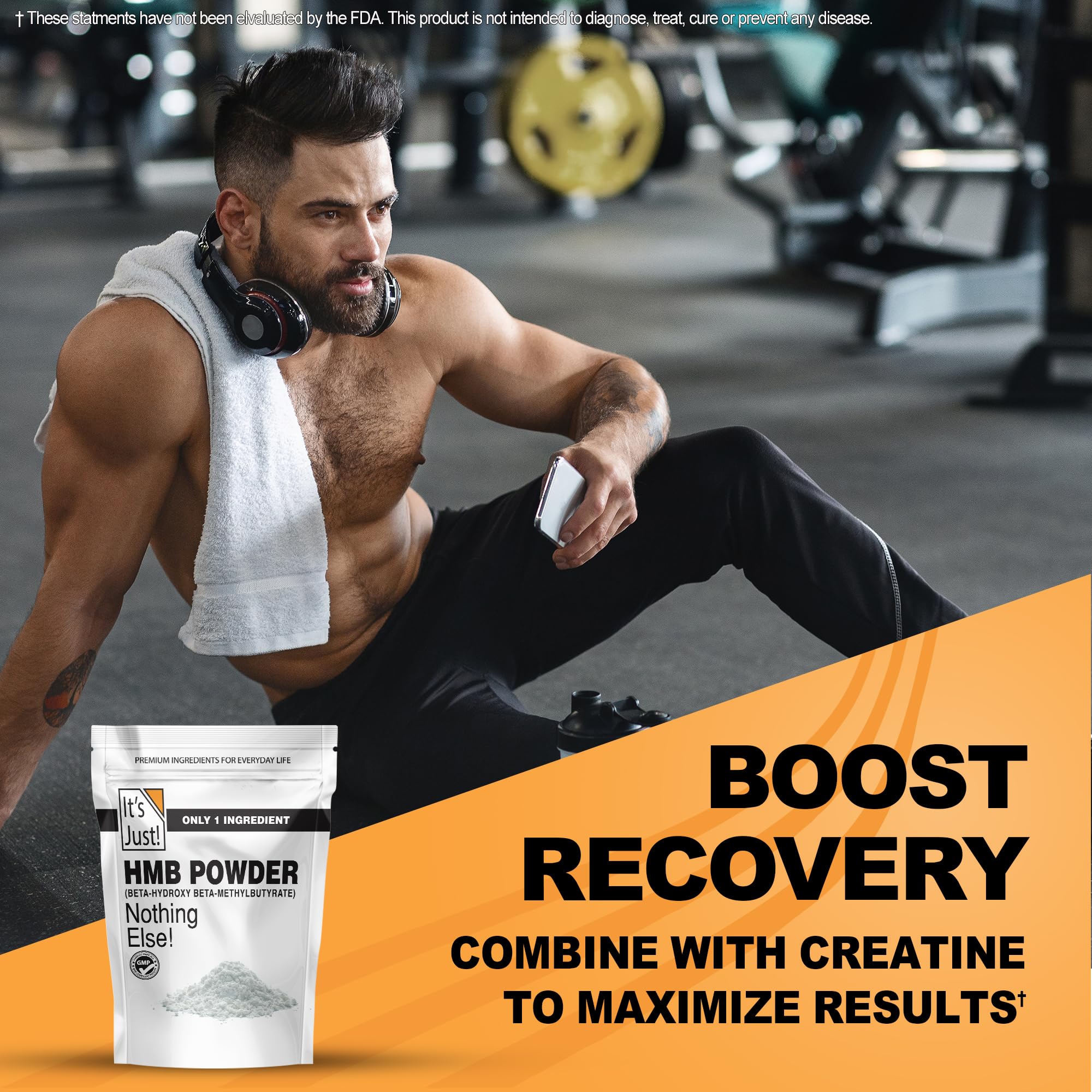 HMB powder dissolving in water shows quick mixability for workouts.