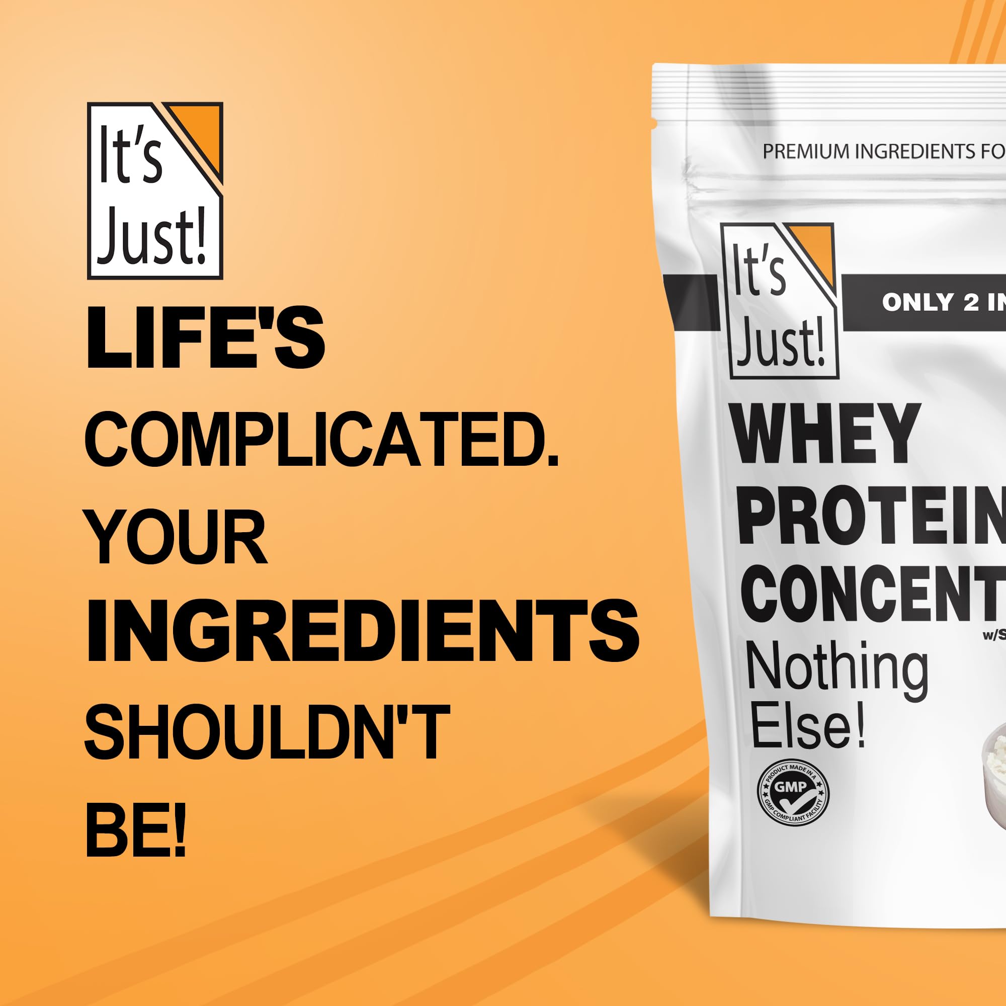 It's Just! whey powder demonstrates smooth mixability for smoothies and baking.